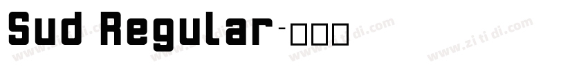Sud Regular字体转换